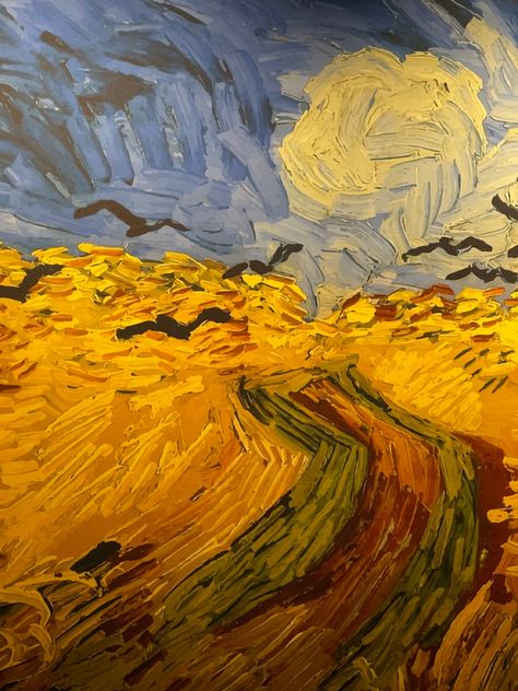 Wheatfield With Crows, Crow Art, Cute Canvas Paintings, Van Gogh Paintings, Van Gogh Art, Cute Canvas, Ap Art, Vincent Van, Crows