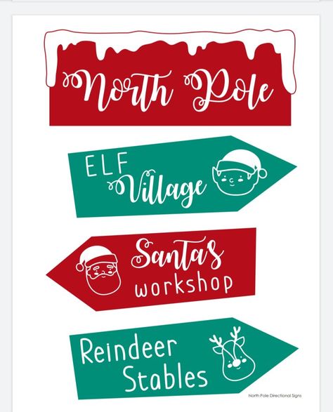 Diy North Pole Sign, The North Pole Decorations, Northpole Decorations, North Pole Sign Diy, Santas Workshop Door Decoration, Santa's Workshop Decorations, North Pole Christmas Decor, Santa's Workshop Sign, North Pole Santa's Workshop