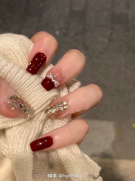 Maroon Nail Art, Maroon Nail Designs, Fashionable Nails, Wedding Nail Art Design, Inspiration Nails, Bridal Nail Art, Maroon Nails, Nails Fashion, Nail Art Wedding