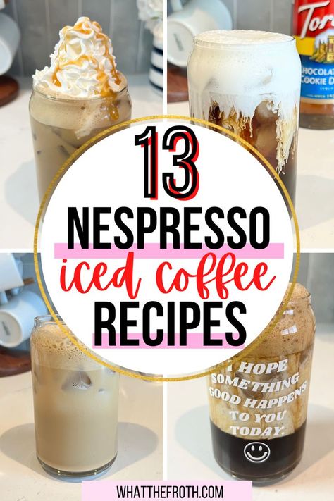 Starbucks Brown Sugar Shaken Espresso, Nespresso Iced Coffee, Nespresso Coffee Bar Ideas, Nespresso Coffee Bar, Starbucks Vanilla Sweet Cream, Iced Vanilla Latte Recipe, Vanilla Sweet Cream Cold Brew, Flavored Coffee Recipes, Espresso Drink Recipes