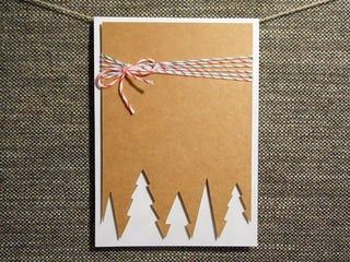 Instead of buying those big packs of identical holiday cards, make these easy homemade cards that really say you're thinking of that special someone. ขวดโหล Mason Jar, Hantverk Diy, Christmas Cards Kids, Simple Christmas Cards, Homemade Christmas Cards, Christmas Tree Cards, Christmas Card Crafts, Tree Cards, Diy Christmas Cards