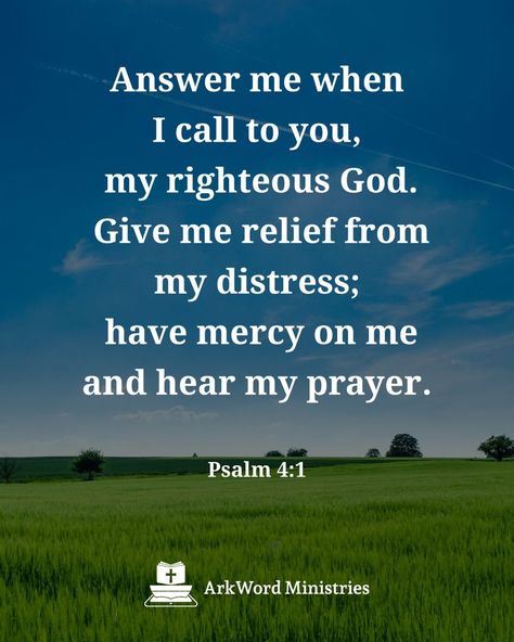 May God free you from your troubles, have mercy on you and hear your prayer. If you agree, please comment “Amen” below. Please also follow us and share this pin. Psalm 4, Have Mercy, Psalms, Follow Us, Give It To Me, Jesus