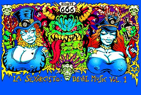 white zombie, la sexorcisto album cover art. I always thought this would be an awesome tattoo.-BirdY Rob Zombie Art, Coop Art, Hotrod Art, Chris Cooper, Band Artwork, White Zombie, Arte Grunge, Zombie Art, Rat Fink