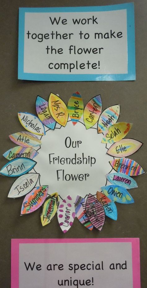 Friendship Activities Preschool, Friendship Flower, Preschool Friendship, Uppfostra Barn, Friendship Crafts, Friendship Theme, Friendship Flowers, Friendship Activities, All About Me Preschool