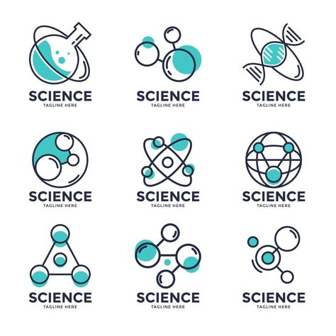 Science Logo Collection Science Logo Design Ideas, Science Logo Design, Science Logo, School Logo, Geometric Logo, Vector Free Download, Logo Collection, Zoology, Photoshop Brushes