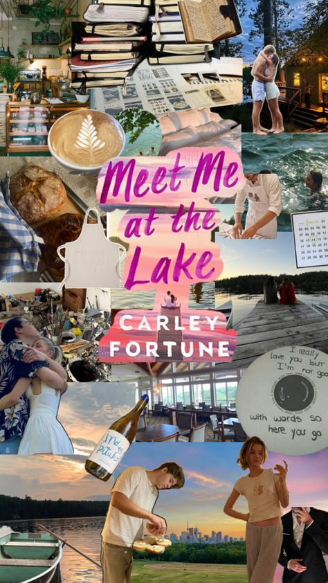 At The Lake Aesthetic, Meet Me At The Lake, Romcom Books, Books Romance Novels, Lake Aesthetic, Romance Series Books, Collage Book, Personal Library, Summer Books