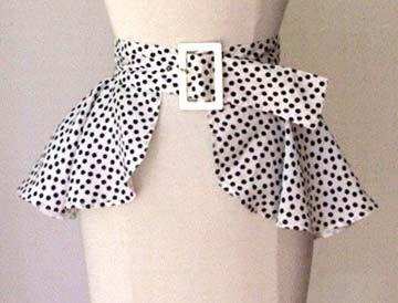 Diy Peplum Belt, Peplum Belt Pattern, Fabric Belt Diy, Detachable Peplum Belt, Waist Belt Design, Belt Patterns, Peplum Pattern, Belt Ideas, Diy Belt For Dresses