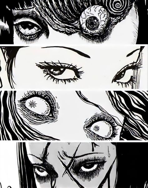 Horror Manga, Pale Grunge, Japanese Horror, Horror Tattoo, Junji Ito, Gothic Anime, Arte Sketchbook, Scary Art, Creepy Art