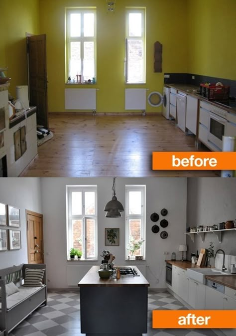 Flat Renovation Before After, Apartment Transformation Before After, Renovated Kitchen Before And After, Interior Before And After, Home Before And After, Home Staging Before And After, Interior Design Before And After, Renovation Before And After, Before And After Interior Design