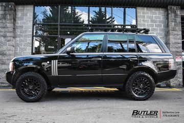 Land Rover Range Rover with 18in Black Rhino York Wheels exclusively from Butler Tires and Wheels in Atlanta, GA - Image Number 10867 Off Road Range Rover, L322 Range Rover Off Road, L322 Off Road, Range Rover Overland, 2008 Range Rover Sport, 2008 Range Rover, 2011 Range Rover, Range Rover Off Road, Land Rover Serie 1