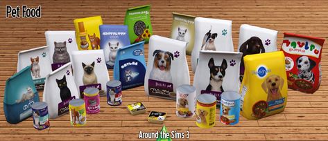 Around the Sims 3 | Custom Content Downloads | Objects | Pet food Sims 3 Pets, The Sims 3 Pets, Sims 4 City Living, Sims 4 Cc Kids Clothing, Cc Mods, The Sims 3, Video Gaming, Geek Life, Pet Stuff