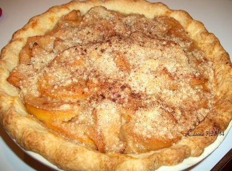 Pat's Peach Pie Crumble Quick Apple Pie Recipe, Quick Apple Pie, Apple Custard Pie, Apple Custard, Apple Bars, Pie Crumble, Custard Pie, Peach Pie, Pie Tart