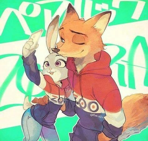 Zootopia - Nick Wilde x Judy Hopps - Wildehopps Nick X Judy, Nick And Judy Comic, Zootopia Anime, Zootopia Fanart, Zootopia Nick And Judy, Zootopia Comic, Zootopia Art, Nick And Judy, Disney Icons