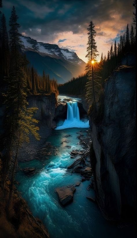 New Nature Wallpaper, Waterfall Wallpaper, Waterfall Pictures, Best Nature Wallpapers, Mystical Places, Beautiful Nature Wallpaper Hd, Beautiful Landscape Photography, Image Nature, المملكة العربية السعودية