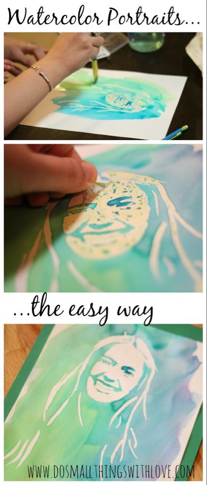 EASY Watercolor Portrait | Catholic Sprouts Fall Art, High School Art, Middle School Art, Easy Watercolor, Art Instructions, Watercolour Tutorials, Painting Watercolor, Watercolor Portraits, Watercolor Techniques