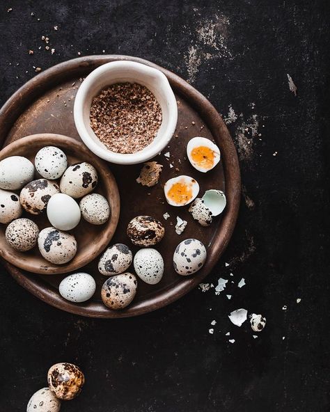 soft boiled quail eggs with black garlic salt | @ful.filled #quaileggs Matcha Milk Bread, Boiled Quail Eggs, Matcha Bread, Eggs Photography, White Chocolate Filling, Coturnix Quail, Soft Boiled Egg, Matcha Milk, Matcha Chocolate