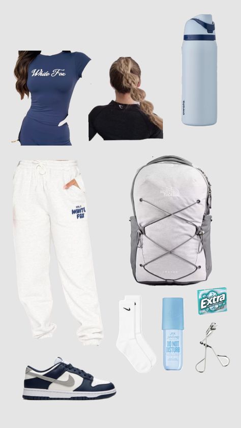 White fox outfit!! #whitefoxboutique #northface #outfits #summer #vibes #blue #viral White Fox Outfits, Fox Outfit, Preppy Outfit, School Fits, Room Inspiration Bedroom, White Fox, Cute Fits, Outfits Summer, College Outfits