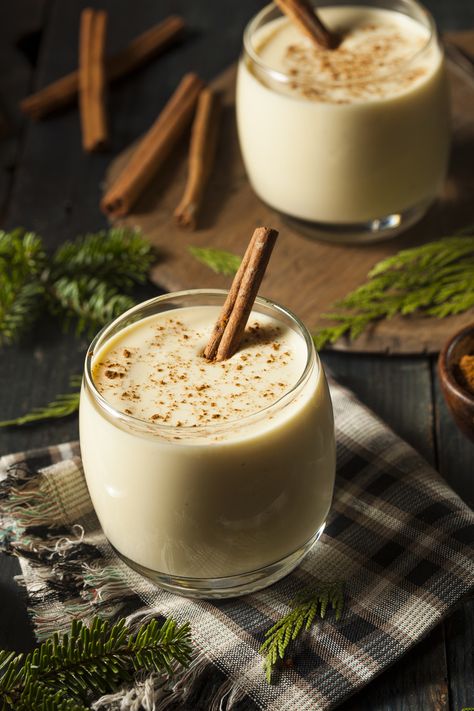 If you are hosting or attending a Christmas party this year, try this spiced eggnog recipe. Easy to make in big batches for a crowd! Vegan Vitamix Recipes, Living Deliciously, Make Eggnog, How To Make Eggnog, Healthy Christmas Treats, Spiced Eggnog, Vegan Eggnog, Eggnog Recipe, Kitchen Witchery