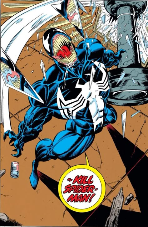 Mcu Spiderman, Spiderman Comic Art, Symbiote Spiderman, Mark Bagley, Venom Art, Venom Comics, Comic Book Art Style, Really Cool Drawings, Marvel Venom