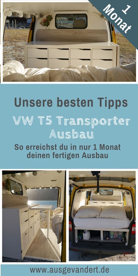 T5 isolieren & Bodenplatte isolieren - VW T5 Camper Ausbau Canper Van, Vw T5 Camper, Kangoo Camper, Luxury Campers, T6 California, Minivan Camping, T5 Transporter, T5 Camper, Diy Campervan