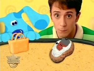 Paprika! (Blues Clues) Paprika Blues Clues, Steve Burns, Kipper The Dog, Thinking Chair, Baby Movie, Blue's Clues, Blue’s Clues, Kids Tv Shows, Orange Butterfly