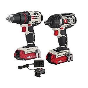 PORTER-CABLE Pcck602L2 20V Max Lithium 2 Tool Combo Kit Drill Set, Cordless Power Tools, Cordless Tools, Impact Driver, Drill Driver, Combo Kit, Cordless Drill, Workshop Equipment, Drills