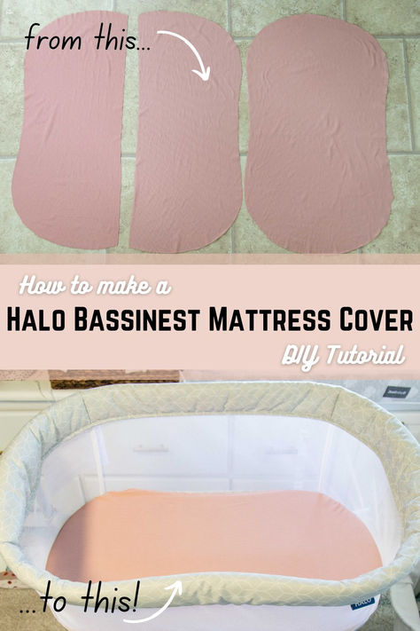 🧵In this super simple DIY tutorial, I will show you how to make a homemade bassinet mattress cover for the Halo Bassinest mattress to add a touch of personality and comfort to your sweet baby's little bed!💛🪡 #DIY #sewingproject #simple #homemade #HaloBassinest #homemademattresscover #funsewingproject Diy Bassinet Mattress, Homemade Mattress, Halo Bassinet, Bassinet Cover, Bassinet Sheets, Diy Sewing Tutorials, Mattress Covers, Foam Mattress, Baby Sewing