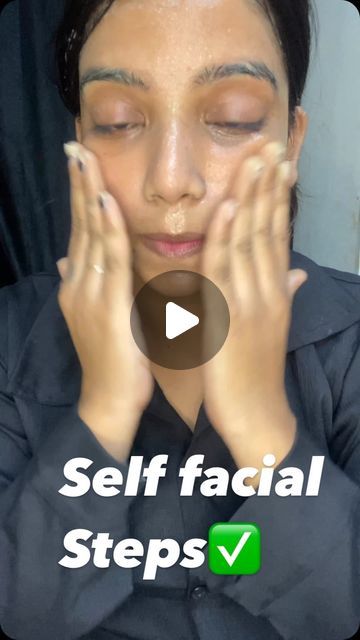 How To Do Facial At Home Step By Step, Face Massage Steps, Facial Steps At Home, Facial Steps, Getting A Facial, Facial At Home, Home Facial, Get Glowing Skin, Facial Exercises