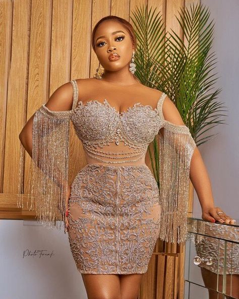 Straight Prom Dresses, Dinner Gown Styles, Evening Gowns Plus Size, Veekee James, Aso Ebi Dresses, Gowns Plus Size, Dinner Gown, Glitter Shorts, Beaded Evening Gowns