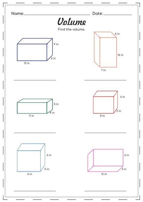 - 20 different printable worksheets to help your child learn about volume. These worksheets cover topics such as: calculating volume of rectangular prisms, cylinders, and cones. #2ndgrade #volume Volume 5th Grade Math, Volume Activities 5th Grade, Volume Math Activities, Teaching Volume, Volume Of Rectangular Prisms, Worksheets Grade 2, Grade 5 Math Worksheets, Money Math Worksheets, Volume Worksheets