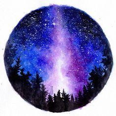 Galaxy Drawings, Aesthetic Galaxy, Watercolor Galaxy, Galaxy Painting, Cat Air, Galaxy Art, Rock Painting Designs, Arte Inspo, Rock Painting Art