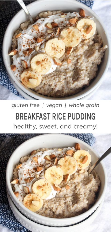 Breakfast Rice Pudding, Breakfast Rice, Breakfast Quinoa, Healthy Gluten Free Breakfast, Veggies Recipes, Quinoa Rice, Fruit Fresh, Gluten Free Breakfast, Quinoa Breakfast