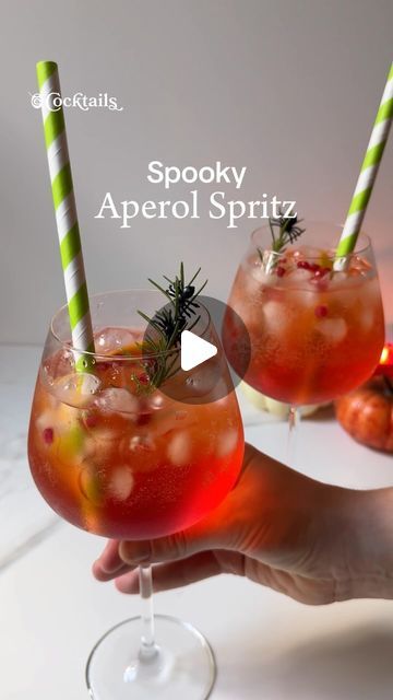 Cocktails (21+ to follow) on Instagram: "The only way a spritz can get better is by making it spooky!🍷 Tag someone you want to make these spooky Aperol spritz’s with!

#halloween #aperol #spritz #spooky #cocktail #fyp" Fancy Drinks, Aperol Spritz, Follow On Instagram, Tag Someone, Get Better, The Only Way, Drinks, Canning, Halloween