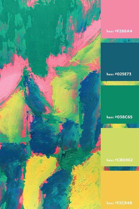 Blue Yellow Color Palette, Green And Yellow Color Palette, Pallet Artwork, Bright Color Pallets, Yellow Color Palette, Color Lessons, Color Mixing Chart, Yellow Colour Scheme, Color Palette Yellow