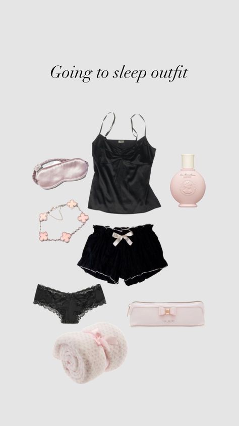 Going To Sleep Outfit, What To Wear To Bed, Pink Sleep Mask, Sleeping Outfits, Sleep Outfit, Pink Clover, Going To Sleep, Pink Perfume, Looks Country