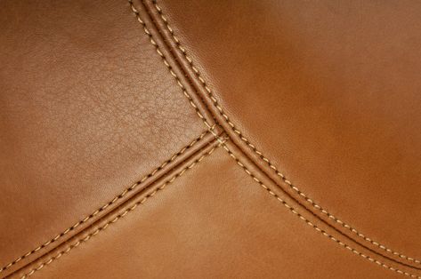 Image of New Objectivity Stool Leather Stiching Designs, Upholstery Fabric Ideas, Leather Panelling, New Objectivity, Leather Cushions, Upholstery Nails, Upholstery Armchair, Living Room Upholstery, Upholstery Tacks