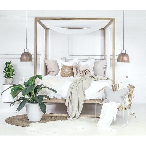 Modern Coastal Style Bedroom Mood Board - Style Sourcebook Coastal Style Bedroom, Chair Redo, Casa Vintage, Coastal Bedrooms, Coastal Bedroom, Poster Bed, French Oak, Home Design Decor, Wood Chair