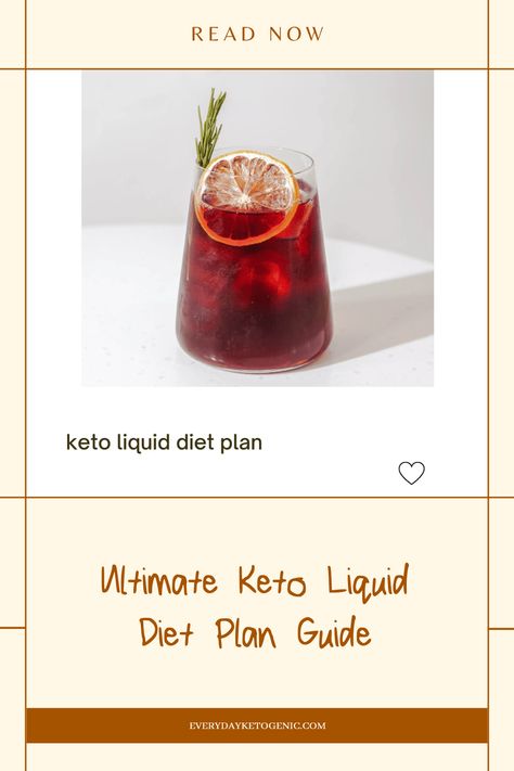 Looking to kickstart your weight loss with a keto liquid diet? Discover the exceptional health benefits, tasty shakes, and quick recipes that can simplify your eating routine. From creamy smoothies to detox teas, you're sure to find delicious options tailored to your needs. This guide shares practical tips the power of the keto liquid diet to change your lifestyle. Say goodbye to bland diets and check out how these keto shakes can boost your energy levels while helping you reach your desired weight effortlessly! Keto Liquid Diet, Liquid Diet Plan, Eating Routine, Bland Diet, Keto Shakes, Keto Drinks, Creamy Smoothies, Liquid Diet, Best Shakes