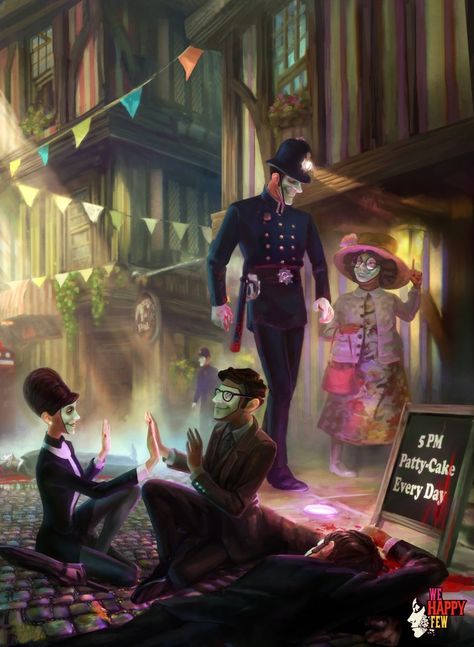 Everything is perfectly fine - Concept We Happy Few Game, We Happy Few, Uncle Jack, Inspo Art, Happiness Is A Choice, Fandom Games, Bioshock, B Movie, Borderlands