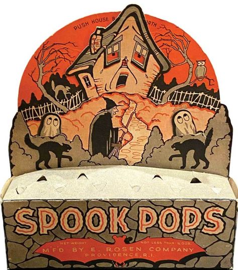 Vintage Lollipop, Vintage Halloween Candy, Lollipop Holder, Halloween Web, Vintage Halloween Images, Halloween Folk Art, Halloween Collectables, Halloween 2017, Halloween Paper