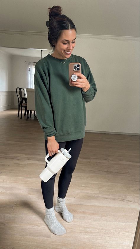 Women's Pullover Sweatshirt - … curated on LTK Large Sweatshirt Outfit, Oversized Crew Neck Sweats For Everyday, Grey Crewneck Sweatshirt Outfit, Big Sweatshirt Outfit, Oversized Long Sleeve Sweatshirt For Work, Oversized Crew Hoodie For Everyday, Oversized Crew Sweatshirt For Winter, Oversized Athleisure Crew Neck Sweater, Sweatshirt Leggings Outfit