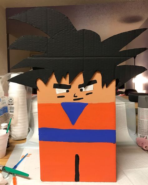 Dragon ball z valentiens box Goku Valentine Box Ideas, Naruto Valentines Day Box Ideas, Dragon Ball Z Valentine Box Ideas, Valentines Day Crafts For Preschoolers, Diy Valentines Box, Valentine Boxes For School, Kids Valentine Boxes, Valentine Day Boxes, Valentines For Boys