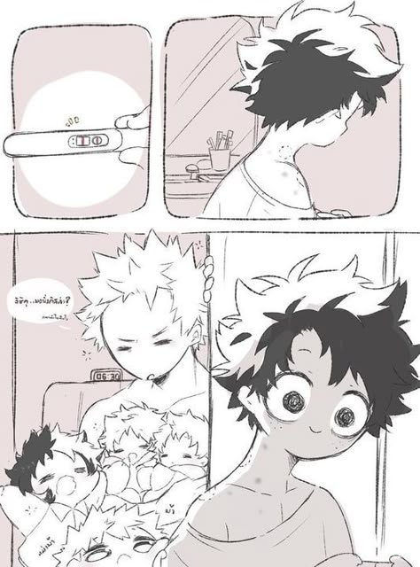 Bnha Bakudeku Family, Pregnant Deku Bakudeku, Pregnant Izuku, Mha Pregnant, Pregnant Deku, Bkdk Omegaverse, Anime Pregnant, Mpreg Anime, Kacchan X Deku