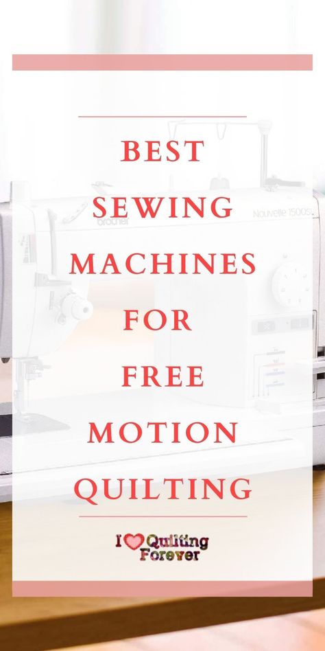 Free Motion Quilting or FMQ might seem overwhelming to master. In this article is a list of our top recommendations for the best sewing machines for free motion quilting. Best Sewing Machines For Quilting, Free Motion Quilting For Beginners, Sewing Machine For Quilting, Great Thoughts, Textile Craft, Computerized Sewing Machine, Sewing Machine Quilting, Freemotion Quilting, Brother Sewing Machines