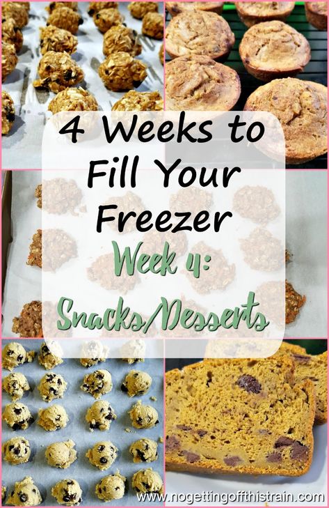 Fill Your Freezer, Freezer Desserts, Freezer Dinners, Healthy Homemade Snacks, Budget Freezer Meals, Dessert Healthy, Freezer Friendly Meals, Freezable Meals, Freezer Meal Planning