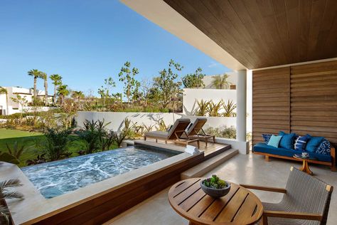 20 Stunning Hotel Rooms With Private Pools Auberge Resorts, Playa Ideas, Cabo Resorts, Cottage Backyard, Stunning Hotels, Mexico Hotels, Pool Villa, Hotel Room Design, Holiday Hotel