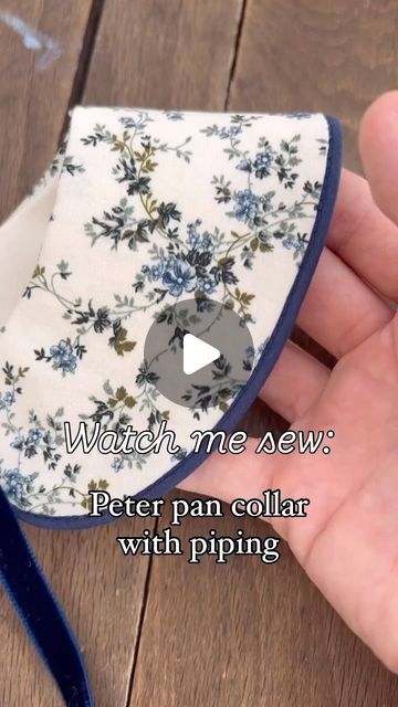 Humblebee Atelier on Instagram: "When I wanted to learn how to sew piping onto my collars, I couldn‘t find a good video to show me how. So since I‘ve figured it out I thought this might be helpful for some of you too 🤍 Save this for later!   Steel wire clips I am using are from @sewply 🪡🧵  #sewing #sewingtutorial #learntosew #pipingtrim #peterpancollar #paspelband #nähtutorial #nähblog #sewingproject #diy #bubikragen #handmade   Music from #Uppbeat (free for Creators!): https://uppbeat.io/t/infraction/november License code: NHIPRBXCQOSLVJZK" How To Do Piping Sewing, Piping Techniques Sewing, Sewing Collars Tutorials, Sew Piping, Collar Tutorial, Sewing Piping, Piping Techniques, Sewing Collars, Kids Sewing