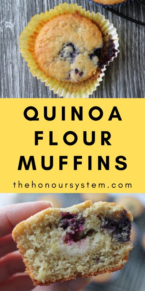 Quinoa Flour Muffins, Quinoa Flour Recipes, Leap Recipes, Easy Breakfast On The Go, Lemon Quinoa, Quinoa Flour, Quinoa Muffins, Buckwheat Recipes, Healthy Flour