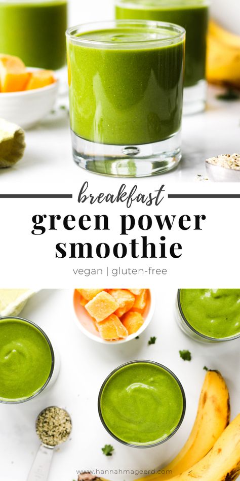 Easy Smoothie Recipe, Smoothie For Breakfast, Green Breakfast Smoothie, Smoothie Ideas, Best Green Smoothie, Pumpkin Pie Smoothie, Kiwi Smoothie, Power Smoothie, Diet Smoothie Recipes