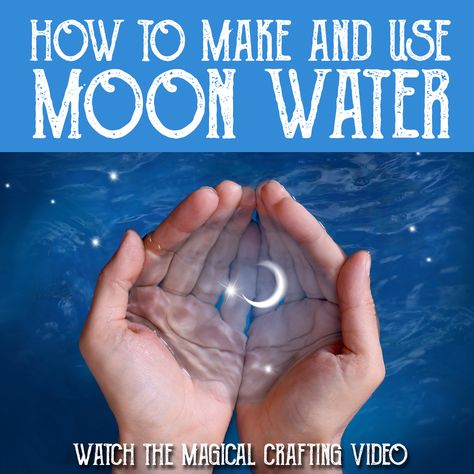 Moon In Water, Make Moon Water, Magical Crafting, Crafting Videos, Moon Water, Water Bucket, Moon Magic, What To Make, Youtube Video